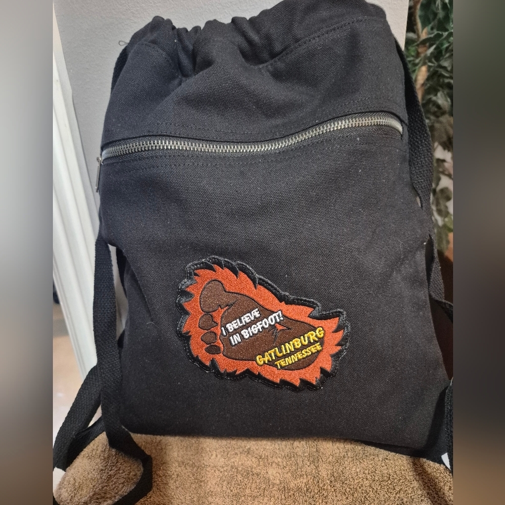 Backpack Cinchsack with Bigfoot Patch